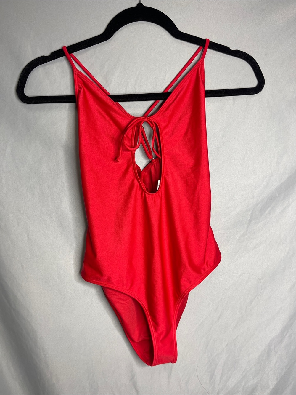 Forever 21 Red One-Piece Swimsuit with Front Keyhole
